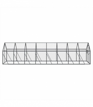 vidaXL Aviary Anthracite 1.79x8x1.85 m Aluminium