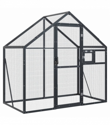 vidaXL Aviary Anthracite 179x100x185 cm Aluminium