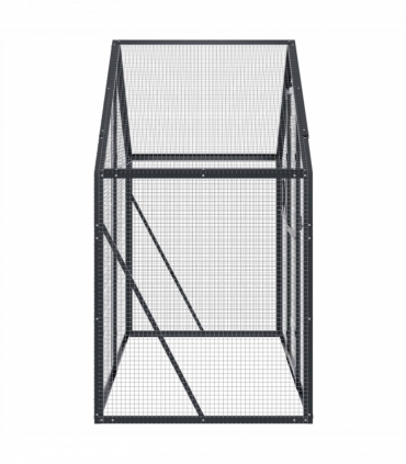 vidaXL Aviary Anthracite 179x100x185 cm Aluminium