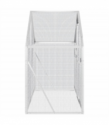 vidaXL Aviary Silver 179x100x185 cm Aluminium