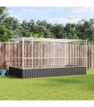 vidaXL Aviary with Extension Silver 418x207x212 cm Steel