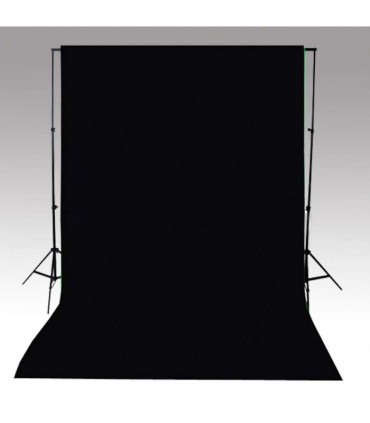 vidaXL Backdrop Cotton Black 500x300 cm