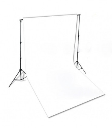 vidaXL Backdrop Cotton White 300x300 cm