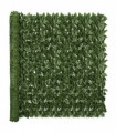 vidaXL Balcony Screen with Dark Green Leaves 500x150 cm