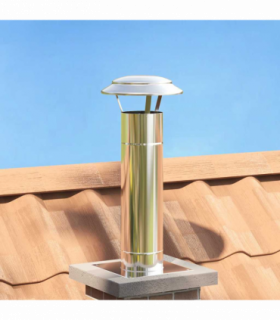 vidaXL Rain Cover Chimney Silver 25 x 25 x 20 cm Stainless Steel