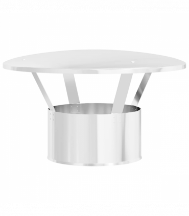 vidaXL Rain Cover Chimney Silver 35 x 35 x 20 cm Stainless Steel