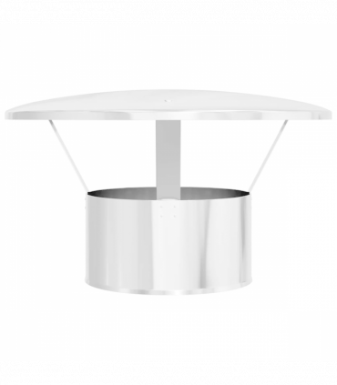 vidaXL Rain Cover Chimney Silver 35 x 35 x 20 cm Stainless Steel