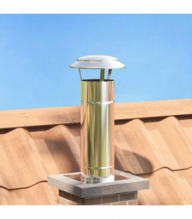 vidaXL Rain Cover Chimney Silver 25 x 25 x 20 cm Stainless Steel