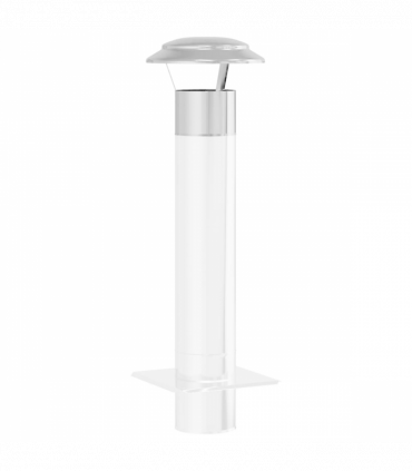 vidaXL Rain Cover Chimney Silver 25 x 25 x 20 cm Stainless Steel