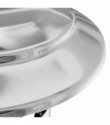 vidaXL Rain Cover Chimney Silver 25 x 25 x 20 cm Stainless Steel