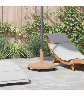 vidaXL Outdoor Umbrella Bases Light wood 48 x 48 x 32.5 cm