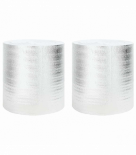 vidaXL Radiator Heat Reflector Silver 0.5 x 25 m Aluminium