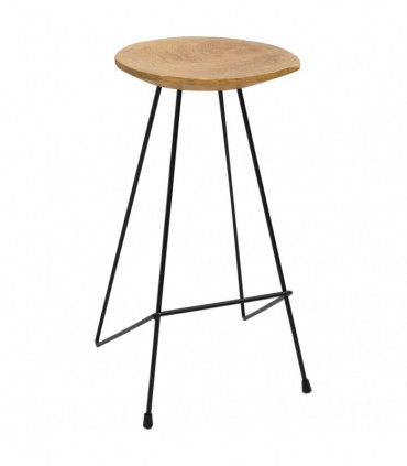 vidaXL Bar Stools 2 pcs Solid Teak Wood