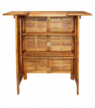 vidaXL Bar Table 110x50x105 cm Solid Acacia Wood