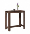 vidaXL Bar Table Brown Oak 102x50x103.5 cm Engineered Wood