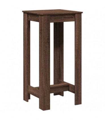 vidaXL Bar Table Brown Oak 51x50x103.5 cm Engineered Wood