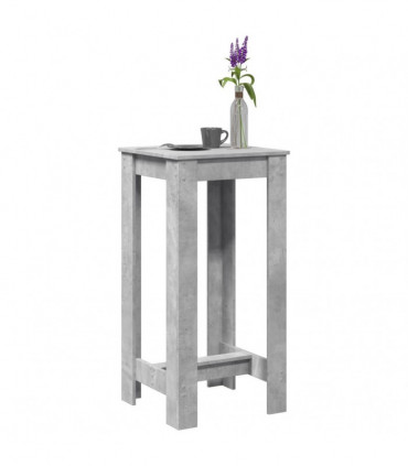 vidaXL Bar Table Concrete Grey 51x50x103.5 cm Engineered Wood