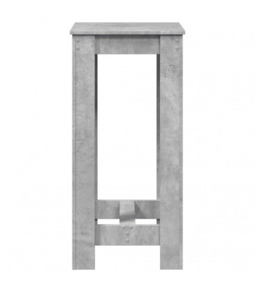 vidaXL Bar Table Concrete Grey 51x50x103.5 cm Engineered Wood