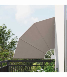 vidaXL Balcony Privacy Screen Taupe 115 x 115 cm Fabric