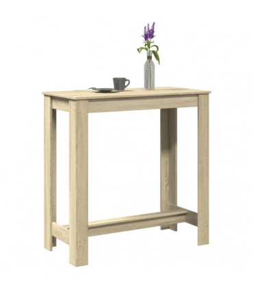 vidaXL Bar Table Sonoma Oak 102x50x103.5 cm Engineered Wood
