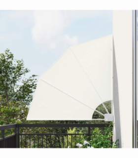 vidaXL Balcony Privacy Screen Cream 115 x 115 cm Fabric