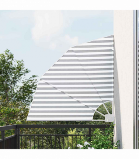 vidaXL Balcony Privacy Screen Anthracite and white 115 x 115 cm Fabric