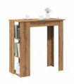 vidaXL Bar Table with Shelf Artisan Oak 102x50x103.5 cm Engineered Wood