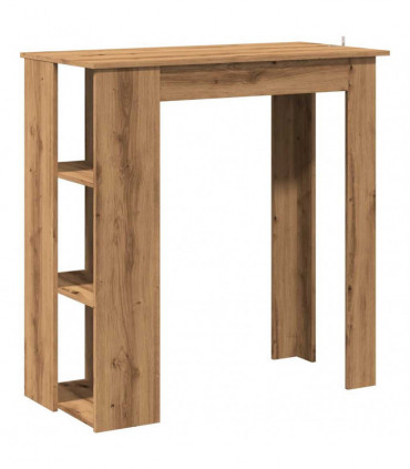 vidaXL Bar Table with Shelf Artisan Oak 102x50x103.5 cm Engineered Wood