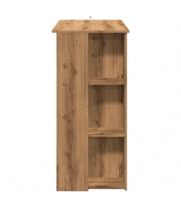 vidaXL Bar Table with Shelf Artisan Oak 102x50x103.5 cm Engineered Wood