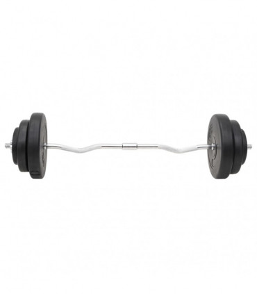 vidaXL Barbell and Dumbbell with Plates 60 kg