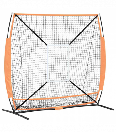 vidaXL Baseball & Softball Black 180 x 90 x 153 cm Polyester