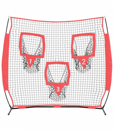 vidaXL Baseball & Softball Black 214.5 x 89.5 x 181 cm Polyester