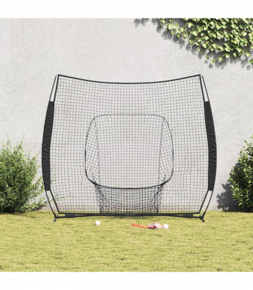 vidaXL Baseball & Softball Black 250 x 106 x 209 cm Polyester