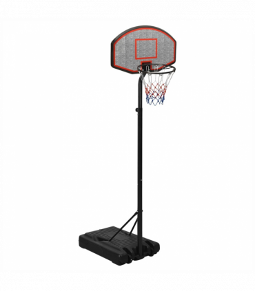 vidaXL Basketball Stand Black 237-307 cm Polyethene