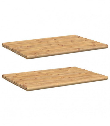 vidaXL Bath Mats 2 pcs 70x50 cm Bamboo