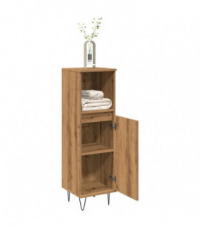 vidaXL Bathroom Cabinet Artisan Oak 30x30x100 cm Engineered Wood