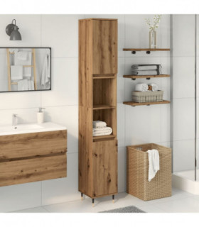 vidaXL Bathroom Cabinet Artisan Oak 30x30x190 cm Engineered Wood