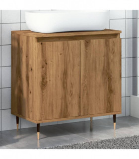 vidaXL Bathroom Cabinet Artisan Oak 58x33x60 cm Engineered Wood