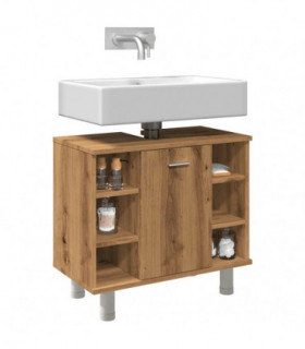 vidaXL Bathroom Cabinet Artisan Oak 60x32x53.5 cm Engineered Wood