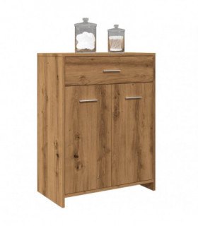 vidaXL Bathroom Cabinet Artisan Oak 60x33x80 cm Engineered Wood