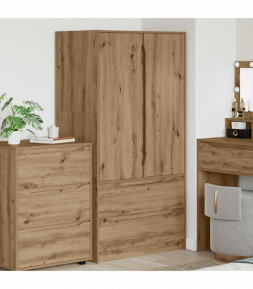 vidaXL Bathroom Cabinet Artisan Oak 79.5 x 49 x 156 cm Engineered Wood