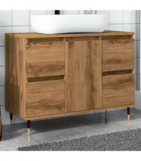 vidaXL Bathroom Cabinet Artisan Oak 80x33x60 cm Engineered Wood