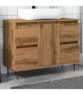 vidaXL Bathroom Cabinet Artisan Oak 80x33x60 cm Engineered Wood