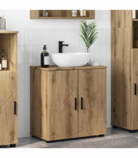 vidaXL Bathroom Cabinet Artisan oak 61 x 35 x 64 cm Engineered wood