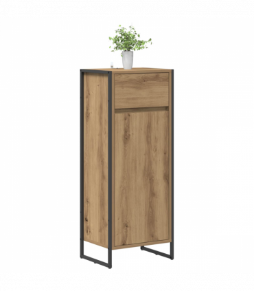 vidaXL Bathroom Cabinet Artisian Oak 40 x 30 x 100 cm Engineered Wood