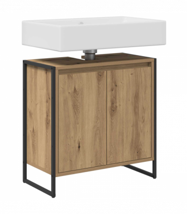 vidaXL Bathroom Cabinet Artisian Oak 60 x 30 x 60 cm Engineered Wood
