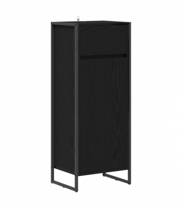 vidaXL Bathroom Cabinet Black Oak 40 x 30 x 100 cm Engineered Wood