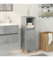 vidaXL Bathroom Cabinet Concrete Grey 30x30x100 cm Engineered Wood