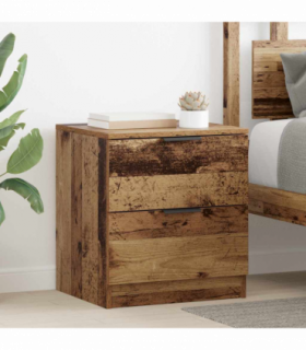 vidaXL Bedside Cabinet 2 pcs Old wood 45 x 39 x 50 cm Engineered wood