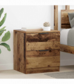 vidaXL Bedside Cabinet 2 pcs Old wood 45 x 39 x 50 cm Engineered wood